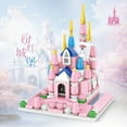 thumbnail image 5 of DIY Architecture Castle Lighthouse Street View House Building Blocks Kit Girls Bricks Classic Movie Model Kids Toys For Children, 5 of 10