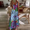 thumbnail image 3 of Pura Vida Costa Rica Lettrage Robe Sans Manches Citation Mignonne Robe de Danse, 3 of 4