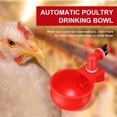 thumbnail image 4 of Chicken Water Cups, Chicken Watering Cup, 3/8 Inch Thread Automatic Filling Waterer Poultry Drinking Bowl Chicken Feeder Cup for Chicken Duck Turkey Rabbit, 4 of 7