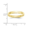 thumbnail image 3 of 10k Yellow Gold 3mm Lightweight Comfort Fit Wedding Band Size 7.5, 3 of 4