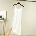 thumbnail image 2 of Nightgowns for Women Solid Color A Base Petticoat Loose Dresser for Bedroom,White,2XL, 2 of 4