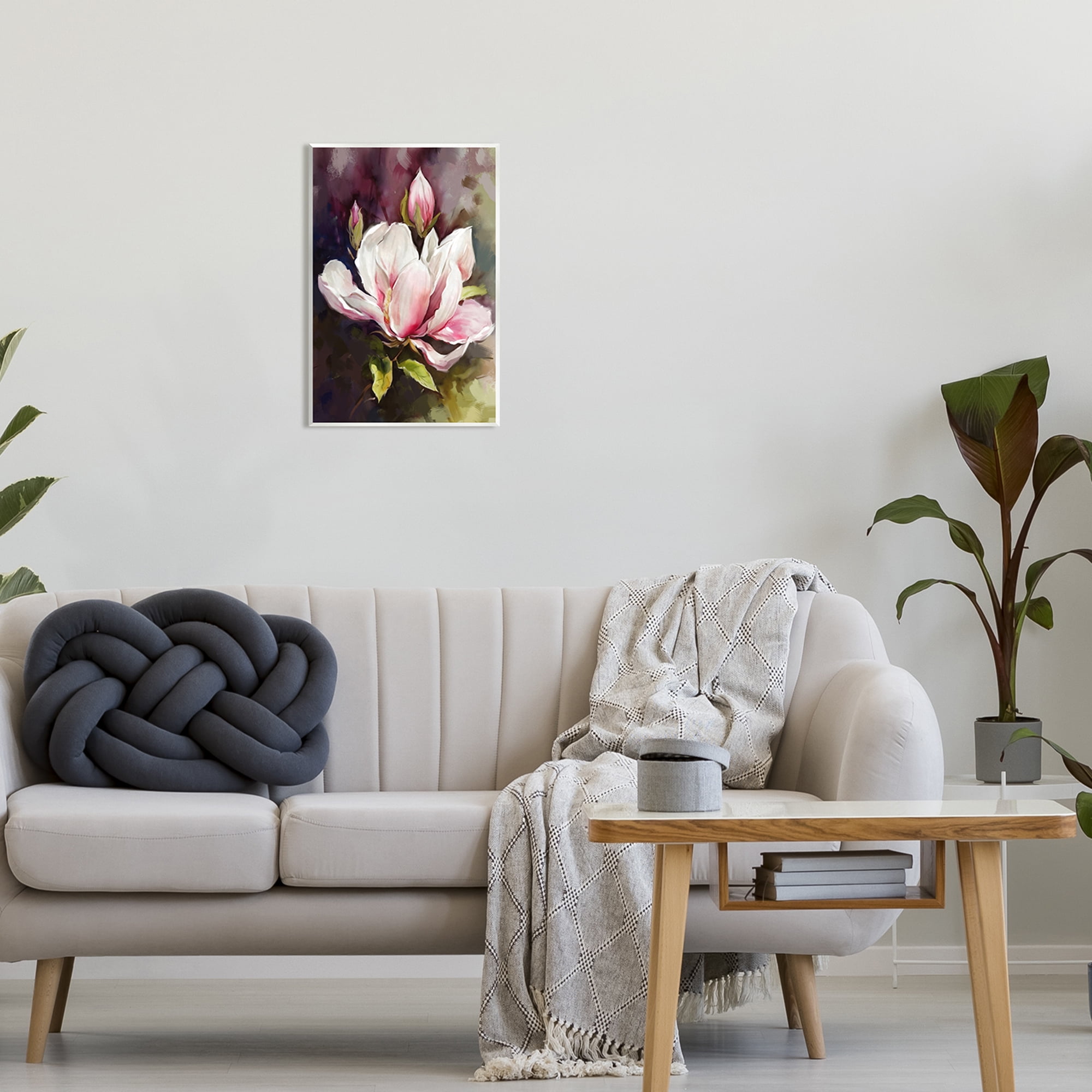 Stupell Industries Budding Pink Lilies Botanical & Floral Painting Unframed Art Print Wall Art, 13 x 19