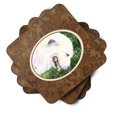 thumbnail image 2 of Carolines Treasures SS8922FC Great Pyrenees Foam Coaster Set of 4 3 1/2 x 3 1/2 multicolor, 2 of 3