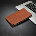 thumbnail image 6 of Dteck Magnetic Leather Case for Amazon Kindle Fire HD10 2017 Released 10.1-inch,Kindle Fire HD10 2015 Smart Wallet Card Holder Kickstand Folio Shockproof Automatic wake/sleep Cover,Brown, 6 of 6