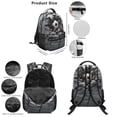 thumbnail image 6 of Jeiento 16 Inch 5-Piece 3D Soccer Print Backpack and Lunch Box Set, Water-Resistant School Backpack Set for Elementary Kids Boys, Back to School Supplies, 6 of 6