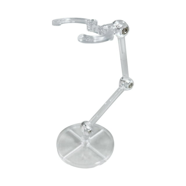 Tachiuwa Action Bases Doll Model Support Stand Adjustable Angle Rack for 6'' inch Doll clear
