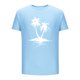 thumbnail image 4 of Hombres Pantalones Cortos de Manga Corta Impresa Casual Cuello Redondo Superior, Camisa de Moda para el Verano Y la Primavera, 4 of 8