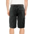 thumbnail image 2 of Men's 100% Cotton Classic Fit Woven Belt Multi Pocket Casual Cargo Shorts (Olive, 44), 2 of 3