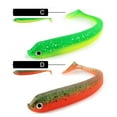 thumbnail image 4 of Misright 9.5cm Soft Fishing Lures T Tail Double Color Pattern Freshwater Sinking Lures for Predatory Fish, 4 of 11