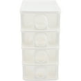 thumbnail image 2 of 4 Drawer Desk Organizer Plastic Storage Makeup Jewelry Box, 2 of 5