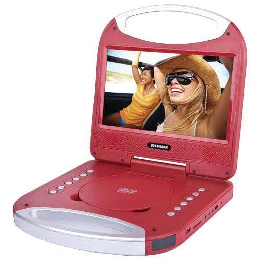 Sylvania 10" Portable DVD Player with Integrated Handle, SDVD1052-Red