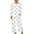 thumbnail image 2 of Usmixi Womens Pajama Set Womens Sleepwear 2 Piece Sets Fashion Star Print Lightweight Long Sleeve Pullover and Pant Lounge Sets Homewear Pajamas Sets with Pocket, 2 of 5