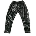 thumbnail image 3 of RMGVDSD Girls Wide Leg Pants Kids Girls Boys Metallic Harem Dance Pants Loose Fit Modern Street Dancewear Trendy Versatile Jeans For 3-4 Years, 3 of 6