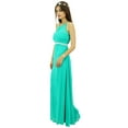 thumbnail image 5 of Bimba Women's Gown Designer Bridesmaid Wedding Party Dress With Beaded Belt, 5 of 9