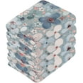 thumbnail image 4 of Coolnut Watercolor Flowers Wash Cloth Set of 4, 12 x 12 Inch Cotton Baby Washcloths Highly Absorbent and Soft Feel Fingertip Towels Face Towels for Bathroom, Gym, Spa Washcloth Gift, 4 of 7