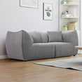 thumbnail image 3 of Kevinplus 79 inch Sofa, Comfy Sofa Couch with Deep Seats Modern Sofa- 2 Seater Sofa, Couch for Living Room Apartment Lounge GREY, 3 of 6