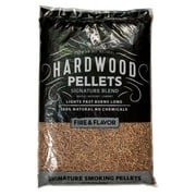 Fire & Flavor Signature Blend 100% All-Natural Wood Pellets for Smokers and Pellet Grills, BBQ, Bake, Roast, and Grill, 20 lb. Bag