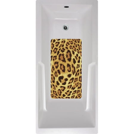 No Slip Mat By Versatraction Kahuna Grip Leopard Bath Tub And