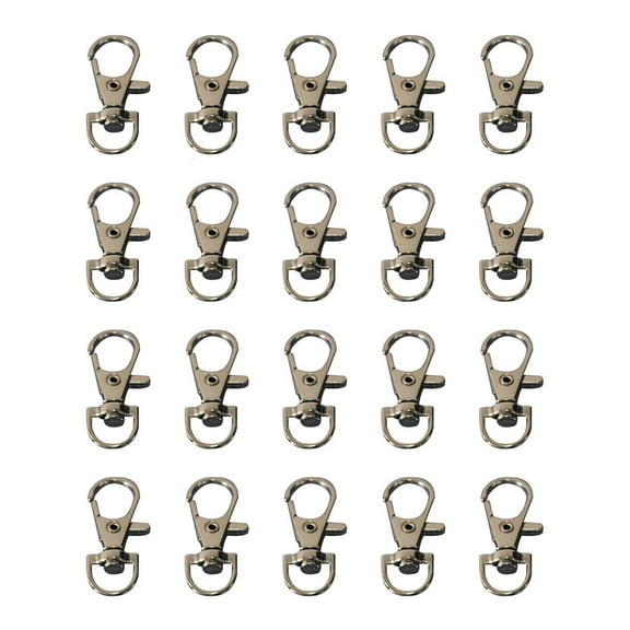 Necvior Parrot Cage Door Lock Metal Hooks for Bird Quail Wire Cages 20 Pieces Clips