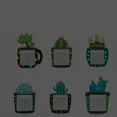 thumbnail image 4 of Pegatinas de luz de interruptor luminosas 3D, pegatinas de pared de silicona, cubierta protectora de planta de cactus para interruptor de noche, decoración del hogar, 4 of 5