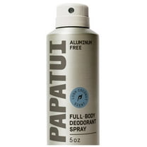 Papatui Full Body Men's Spray Deodorant, Aluminum Free, Lush Coconut, 5 oz