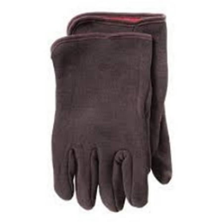 

Protective Industrial BHMWA7644A Mens Brown Jersey Gloves with Fleece Lined Slip-On Open Cuff