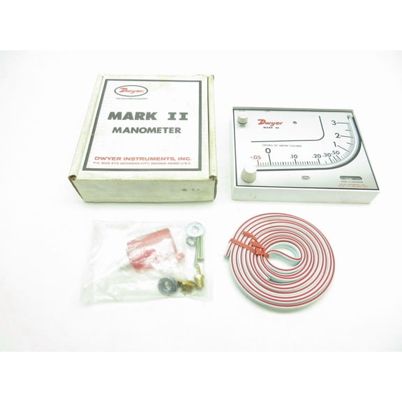 DWYER Model 25 Mark II Manometer -0.05-0-3IN-H2O D599980
