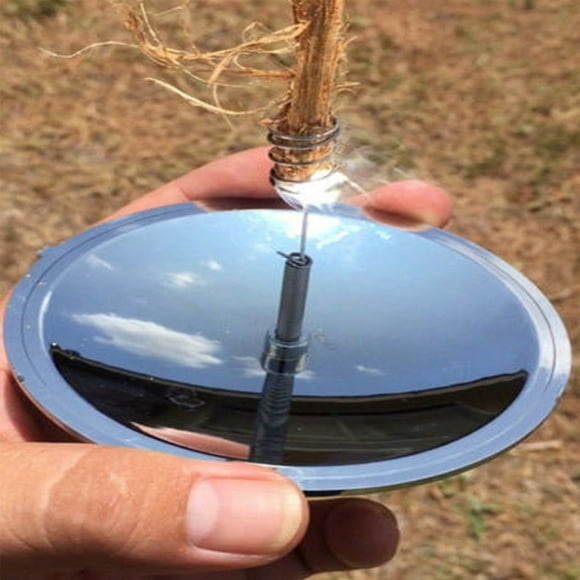 jiacuix Solar Igniter Outdoor Hiking Camping Wilderness Portable Solar Cooker Fire Lighter