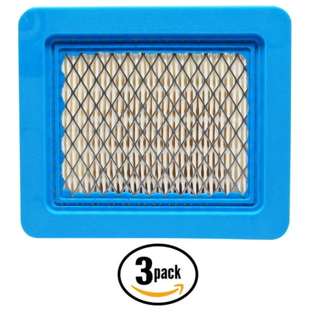 3-Pack Replacement Briggs & Stratton 80200 Series (2423 Engine) Flat Air Filter Cartridge - Compatible Briggs & Stratton 491588S Filter