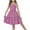 Purple, variant on Girls Bowknot Tie Back Dress Spaghetti Strap Ruffle Hem Casual Summer Beach Sundress Backless A-Line Swing Midi Dresses