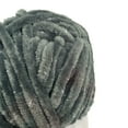 thumbnail image 3 of Troyarn Velvet Star, Silvery Glitter Chenille Baby Blanket Yarn Amigurumi Yarn for Crocheting and Knitting Super Bulky 100 gr (120 yds) Length: 110 m (10430 - Smoke, 1 Skein), 3 of 9