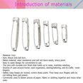 thumbnail image 2 of EeaseCA 100Pcs Handmade Safty DIY Mini Buckle Pin Clothes DIY Accessories White (Mixed Style), 2 of 7