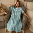 thumbnail image 2 of ZKCCNUK Women's Nightgowns & Sleepshirts Winter Casual Thick Warm Flannel Long Loose Nightdress M-3XL, 2 of 5