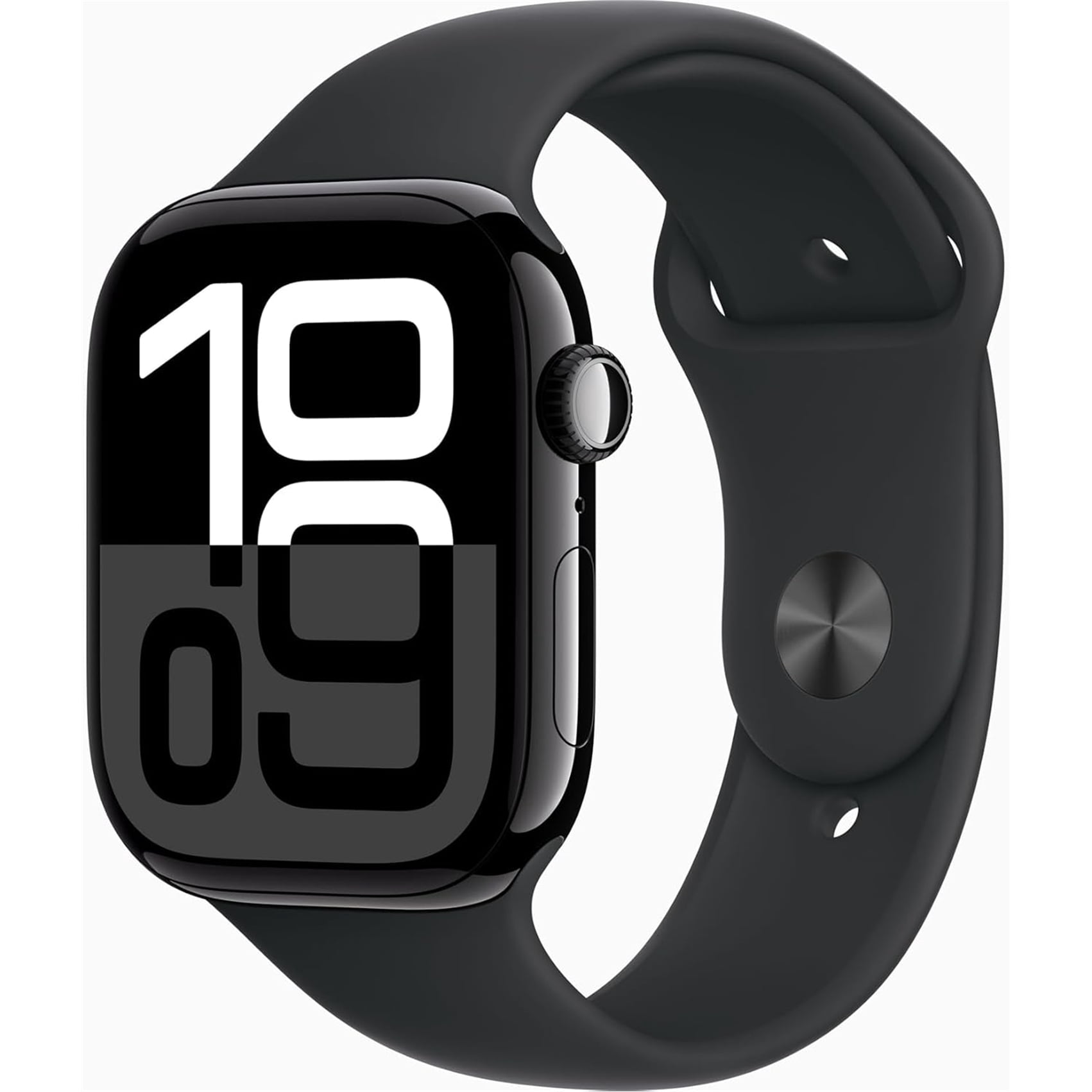 Apple Watch Series 10 (GPS) 46mm Aluminum Black Sports Band- Jet Black (2024) Good