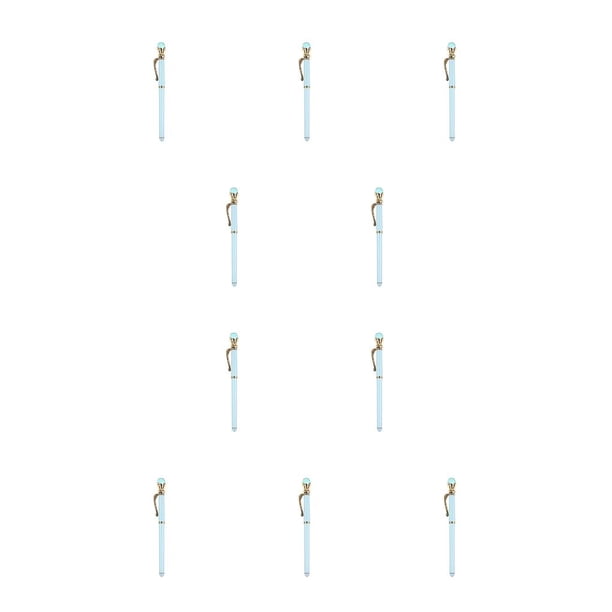 Injueey Bolígrafo de punta con exquisita mano de obra, herramientas de perforación, suministros de artesanía, accesorio DIY para punto de DZ07-verde 10piezas