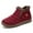 Red, variant on Gyexs Snow Boots for Women Waterproof, Winter Shoes for Women 2025 Dressy, Fuzzy, Slip-On, Chukka, Cap Toe, Winter Clothes, Black, Size 8