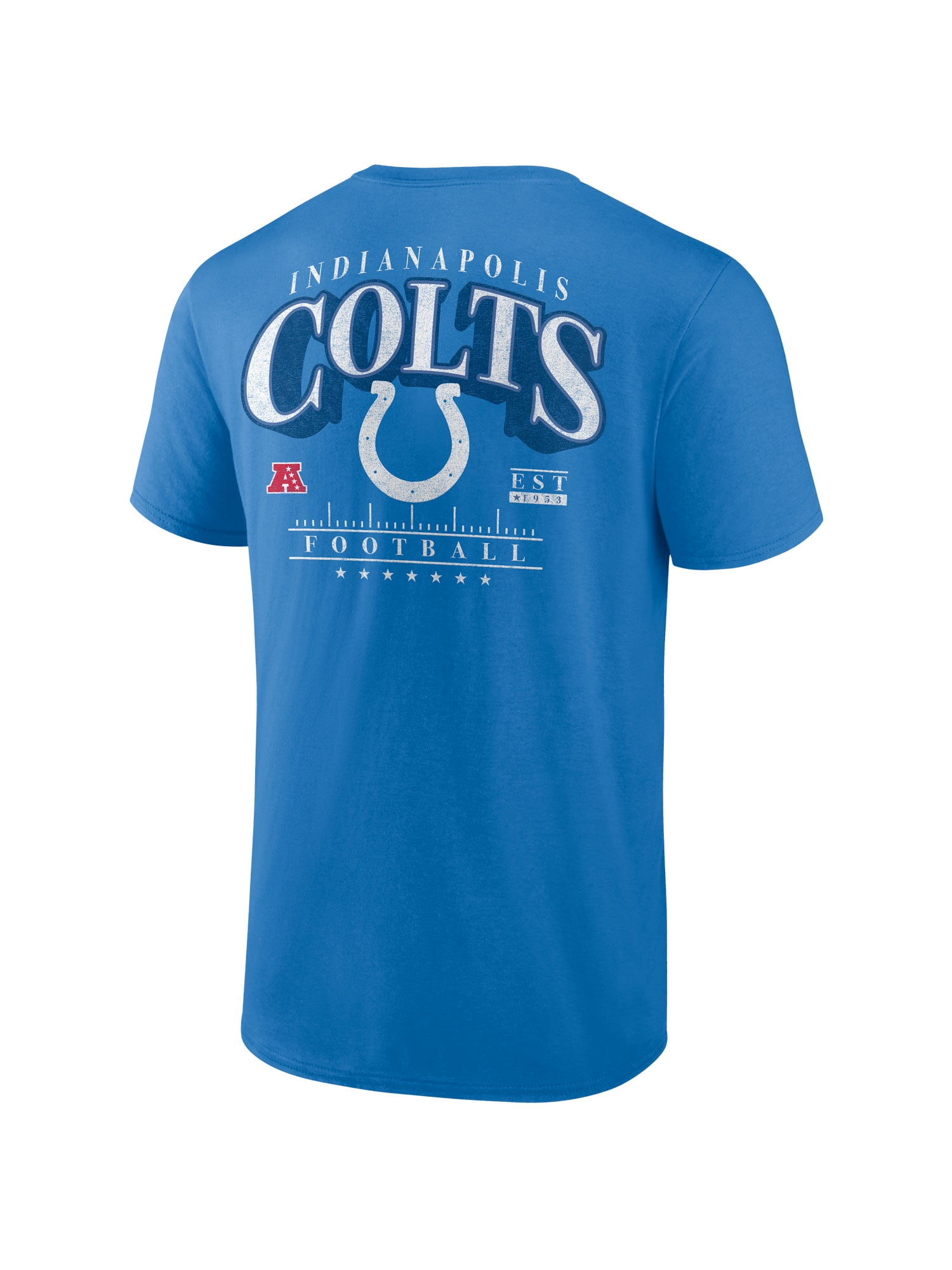 NFL Indianapolis Colts Men's Cotton Faded Royal Short Sleeve T-Shirt