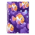 thumbnail image 2 of WOBOGO Tropical Clownfish Notebook College Horizontal Grid Paper Ink Spill Resistant Water Resistant Cover 8.3x5.7x0.4in, 2 of 8