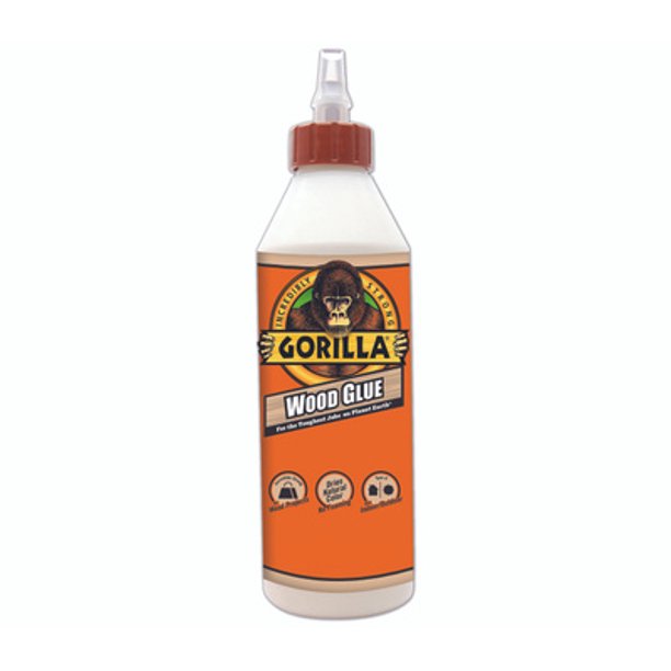 Gorilla Glue 6205001 Wood Glue, Light Tan, 18 Ounce Bottle