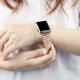thumbnail image 2 of Watdpro Compatible Con Apple Watch Band 45 Mm 44 Mm 42 Mm 41 Mm 40 Mm 38 Mm Estirable Correa De Reloj Elástica De Acero Inoxidable Correa De Expansión De Metal Para Apple Watch Compatible Con Iwatch S, 2 of 5