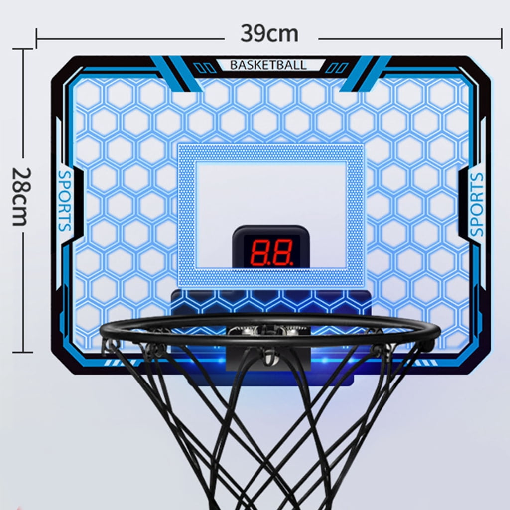 WINDLAND Adjustable Height Wall Mounted Basketball Hoops Indoor Large Basketball Hoops Toy