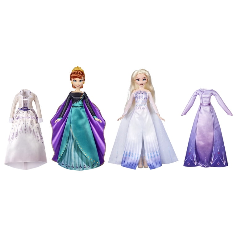 NEW Disney Frozen 35cms Anna and Elsa Doll & Jewellery Dress Up Accessory Set 