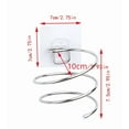 thumbnail image 6 of 1 Pc Spiral Wall-Mounted Hair Dryer Holder – No Nail Adhesive Storage, 6 of 6