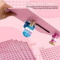 thumbnail image 5 of 4 Pack Pink Building Baseplates for Bricks, 10x10 Inch Square Building Mats, for DIY Activity Tables, Compatible with All Major Brands, 5 of 6