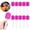 Hot Pink, variant on Food Storage Containers – Microphone Candy Tubes 10Pcs Plastic Mic-Shaped Containers for Party Favors