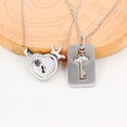 thumbnail image 4 of Uloveido 100 Languages I Love You Projection Necklace Love Heart Crown Lock and Shield Key Pendant for Couples Boyfriend Girlfriend Y1129 (steel), 4 of 7