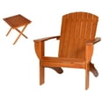 thumbnail image 3 of RSI  RSI-AC-RW-T  Riverstone Solid Cedar Adirondack Extra Wide Chair with build in bottle opener &  matching folding table   - Redwood, 3 of 4
