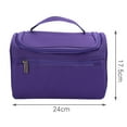 thumbnail image 3 of PiccoCasa Travel Toiletry Cosmetic Bag Hanging Makeup Storage Organizer Purple, 3 of 7