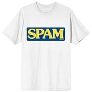 Spam Logo Mens White T-shirt-Medium