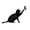 Black, variant on Acrylic Cat Garden Statue, Double-Sided Printing, Weatherproof, Cute Design, for Gardens, Lawns, Outdoor Decor